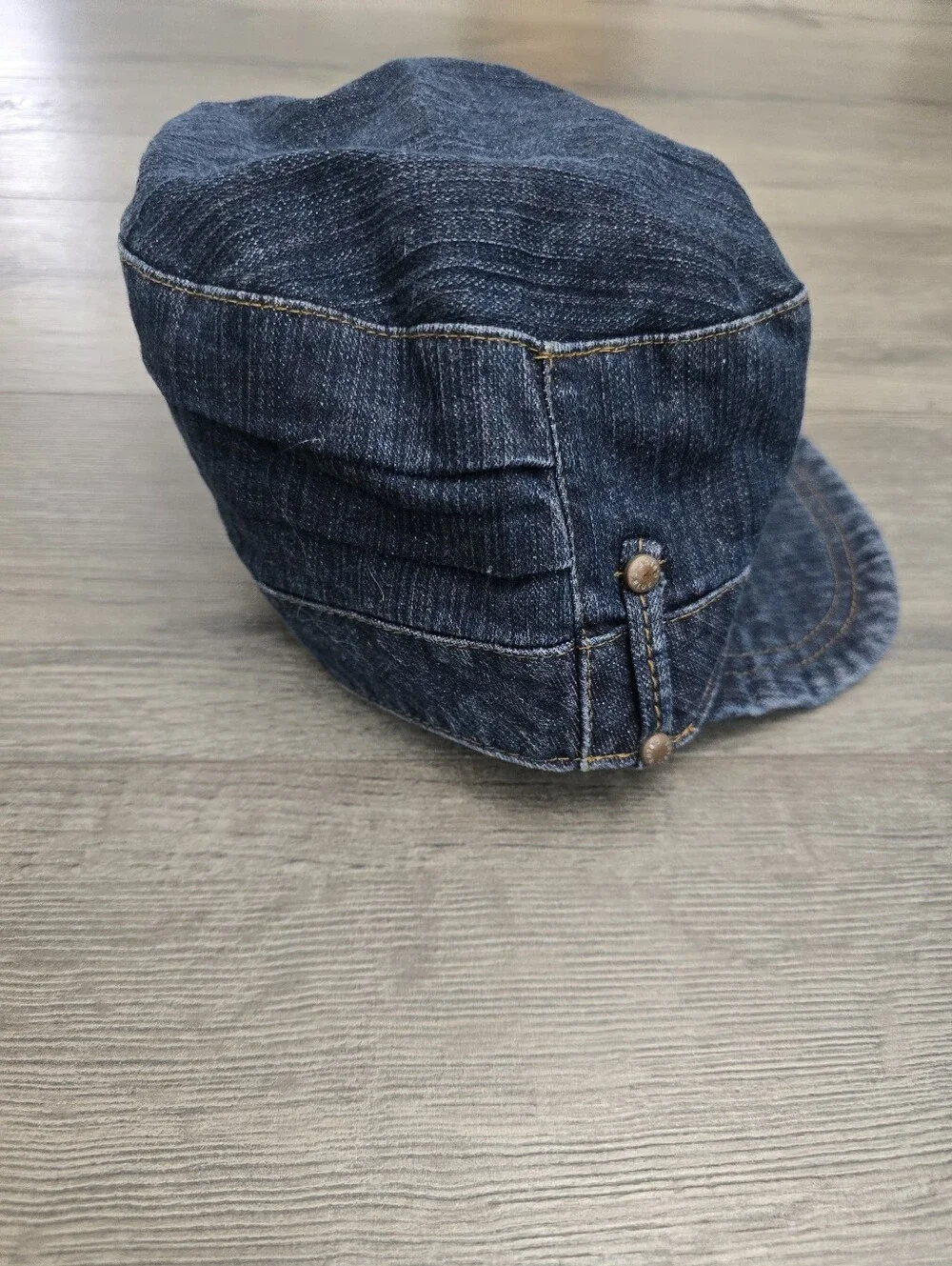 Christopher Blue Denim Newsboy Baker Boy Cap Women's S/M